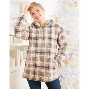 Koolaburra By Ugg Plaid Hoodie Size Large